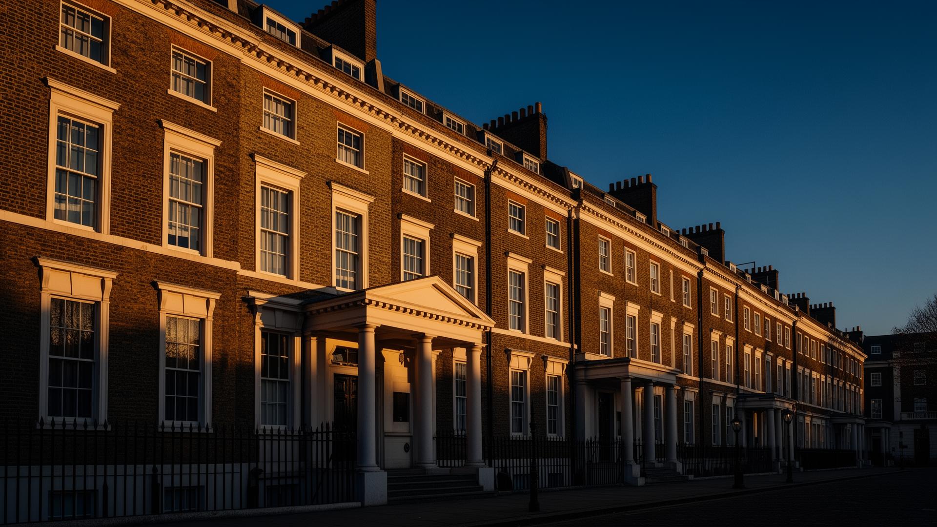 Elegant Georgian architecture — the type of property this academy prepares you to work with