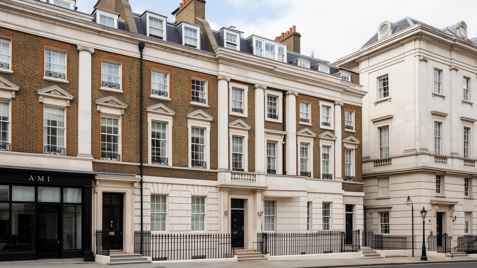 Premium Georgian and commercial architecture representing established UK property finance